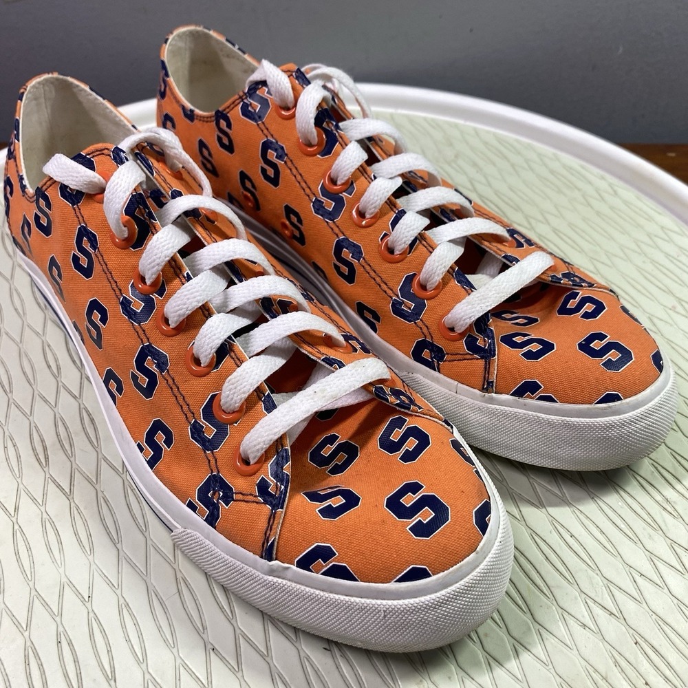 Row One Syracuse Orangemen  Unisex Lace Up Canvas Sneakers Shoes Men 9/Wom. 10.5